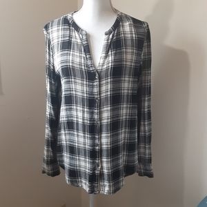 Plaid Calvin Klein Top Sz Large